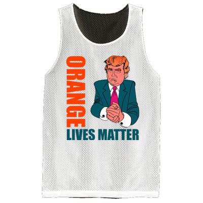 Orange Lives Matter Funny Trump Mesh Reversible Basketball Jersey Tank