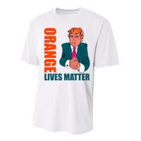 Orange Lives Matter Funny Trump Performance Sprint T-Shirt