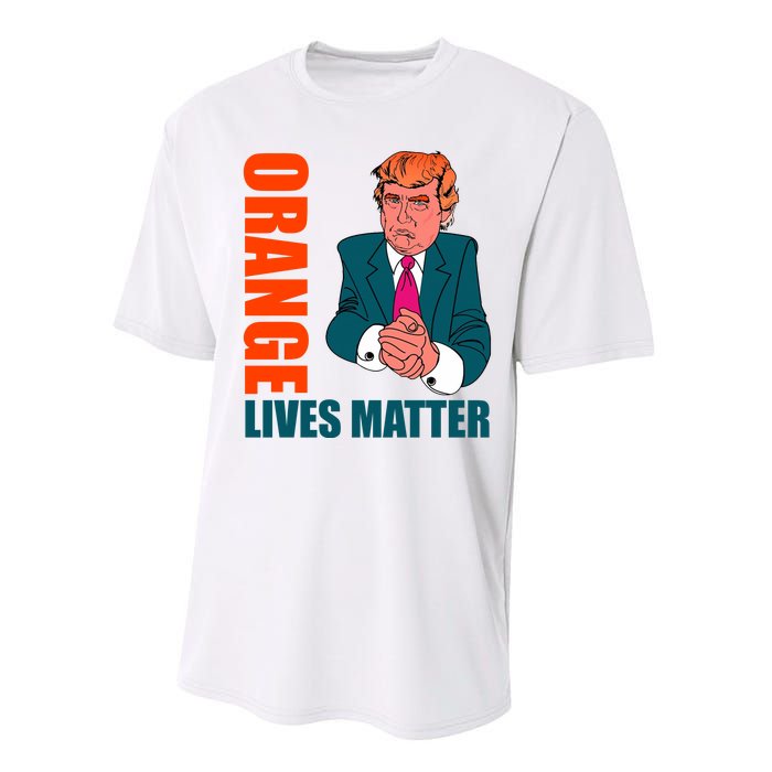 Orange Lives Matter Funny Trump Performance Sprint T-Shirt