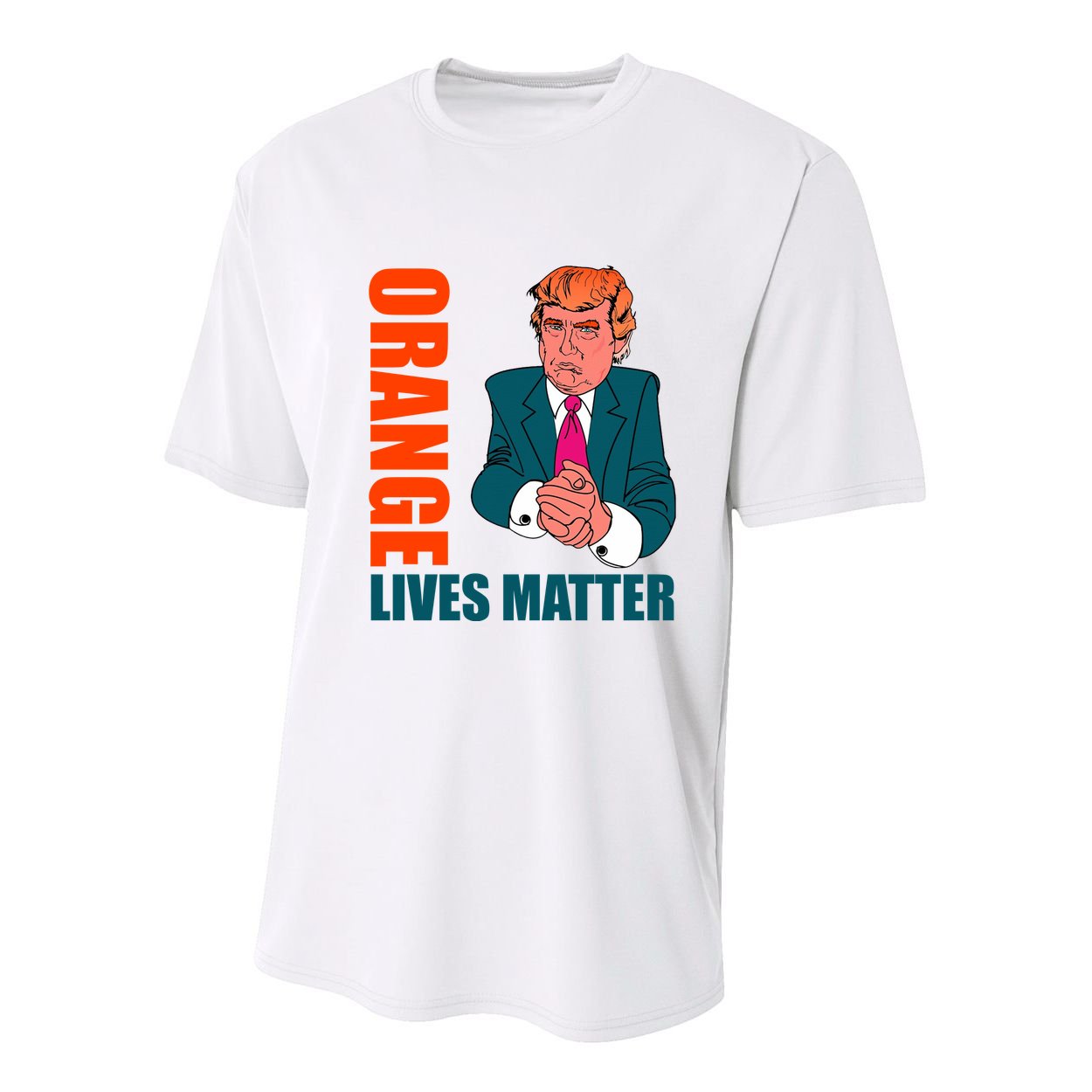 Orange Lives Matter Funny Trump Youth Performance Sprint T-Shirt