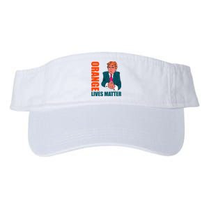 Orange Lives Matter Funny Trump Valucap Bio-Washed Visor