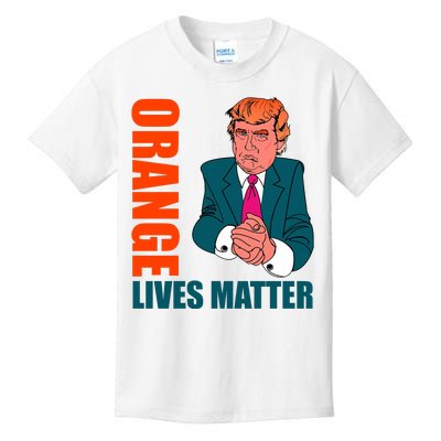 Orange Lives Matter Funny Trump Kids T-Shirt