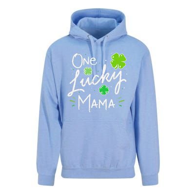 One Lucky Mama St Patricks Day WoMom Mother Shamrock Unisex Surf Hoodie