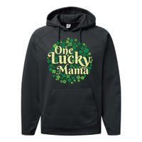 One Lucky Mama St Patricks Day Performance Fleece Hoodie