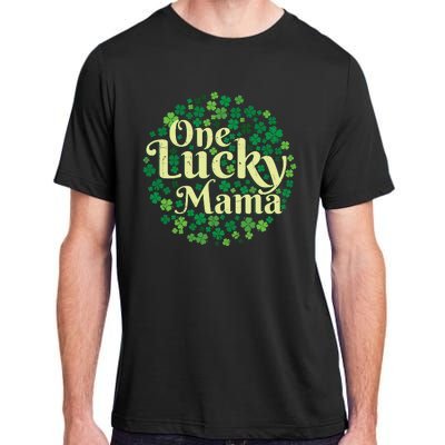 One Lucky Mama St Patricks Day Adult ChromaSoft Performance T-Shirt