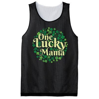 One Lucky Mama St Patricks Day Mesh Reversible Basketball Jersey Tank