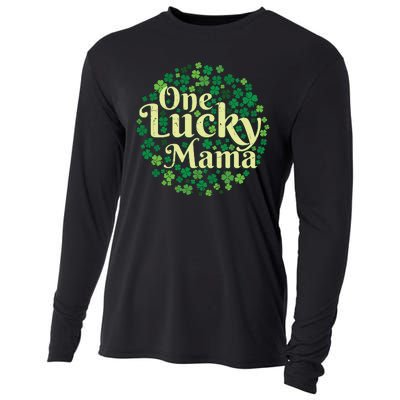 One Lucky Mama St Patricks Day Cooling Performance Long Sleeve Crew