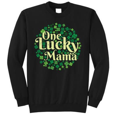 One Lucky Mama St Patricks Day Tall Sweatshirt