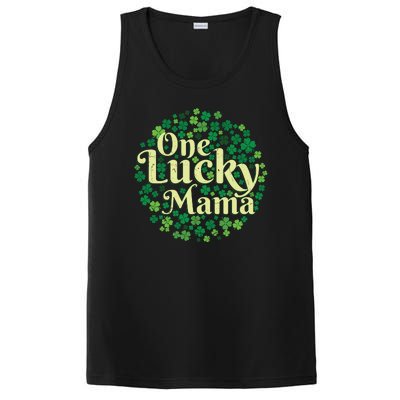 One Lucky Mama St Patricks Day PosiCharge Competitor Tank