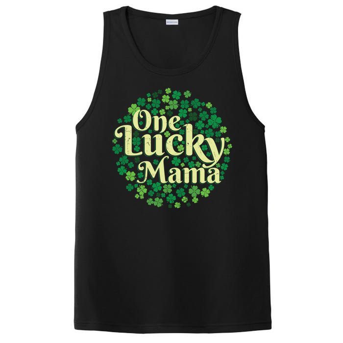 One Lucky Mama St Patricks Day PosiCharge Competitor Tank