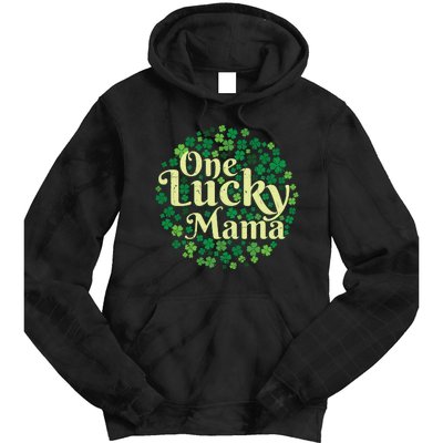 One Lucky Mama St Patricks Day Tie Dye Hoodie