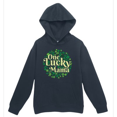 One Lucky Mama St Patricks Day Urban Pullover Hoodie