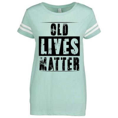 Old Lives Matter Elderly Seniors Apparel Clothing Enza Ladies Jersey Football T-Shirt