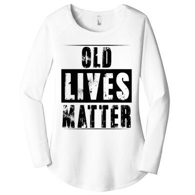 Old Lives Matter Elderly Seniors Apparel Clothing Women's Perfect Tri Tunic Long Sleeve Shirt