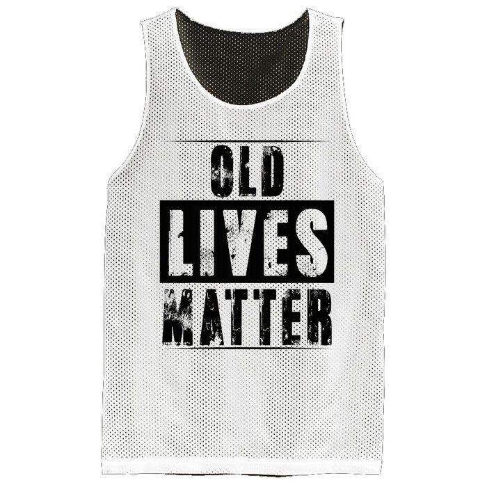 Old Lives Matter Elderly Seniors Apparel Clothing Mesh Reversible Basketball Jersey Tank