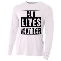 Old Lives Matter Elderly Seniors Apparel Clothing Cooling Performance Long Sleeve Crew