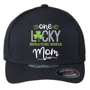 One Lucky Miniature Horse Horse Mom Irish Horseback Riding Gift Flexfit Unipanel Trucker Cap