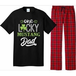 One Lucky Mustang Horse Dad Irish Horseback Riding Cool Gift Pajama Set