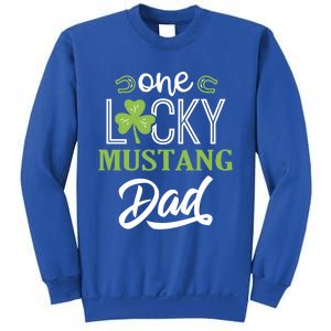 One Lucky Mustang Horse Dad Irish Horseback Riding Cool Gift Sweatshirt