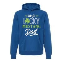 One Lucky Mustang Horse Dad Irish Horseback Riding Cool Gift Premium Hoodie