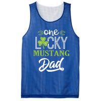 One Lucky Mustang Horse Dad Irish Horseback Riding Cool Gift Mesh Reversible Basketball Jersey Tank