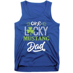 One Lucky Mustang Horse Dad Irish Horseback Riding Cool Gift Tank Top