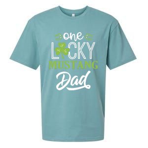 One Lucky Mustang Horse Dad Irish Horseback Riding Cool Gift Sueded Cloud Jersey T-Shirt