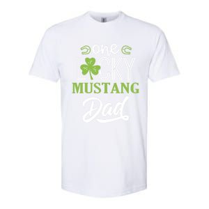 One Lucky Mustang Horse Dad Irish Horseback Riding Cool Gift Softstyle CVC T-Shirt