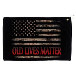 Old Lives Matter 40th 50th 60th 70th Birthday Grommeted Golf Towel