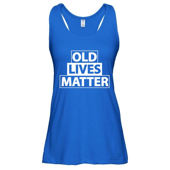 Old Lives Matter Funny Birthday Gift For Dad Or Grandpa Gift Ladies Essential Flowy Tank