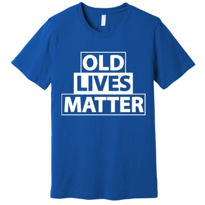 Old Lives Matter Funny Birthday Gift For Dad Or Grandpa Gift Premium T-Shirt