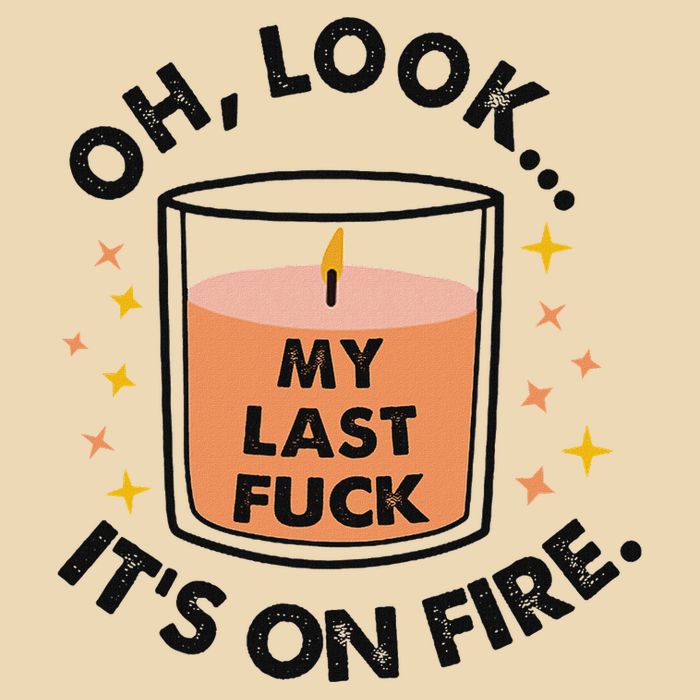 Oh Look My Last Fuck ItS On Fire Funny Drawstring Bag