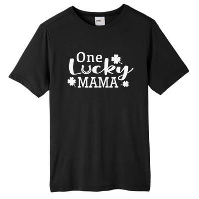 One Lucky Mama St. Patricks Day Mom Gift Tall Fusion ChromaSoft Performance T-Shirt