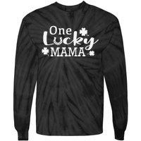 One Lucky Mama St. Patricks Day Mom Gift Tie-Dye Long Sleeve Shirt