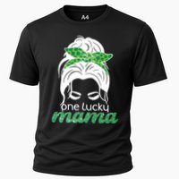 One Lucky Mama St Patricks Day Cooling Performance Crew T-Shirt