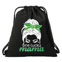 One Lucky Mama St Patricks Day Drawstring Bag