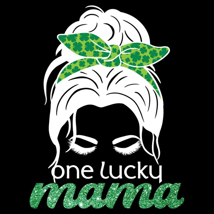 One Lucky Mama St Patricks Day Drawstring Bag