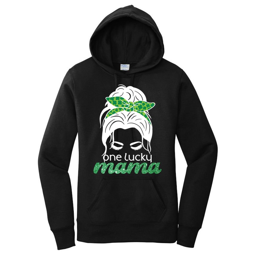 One Lucky Mama St Patricks Day Women's Pullover Hoodie