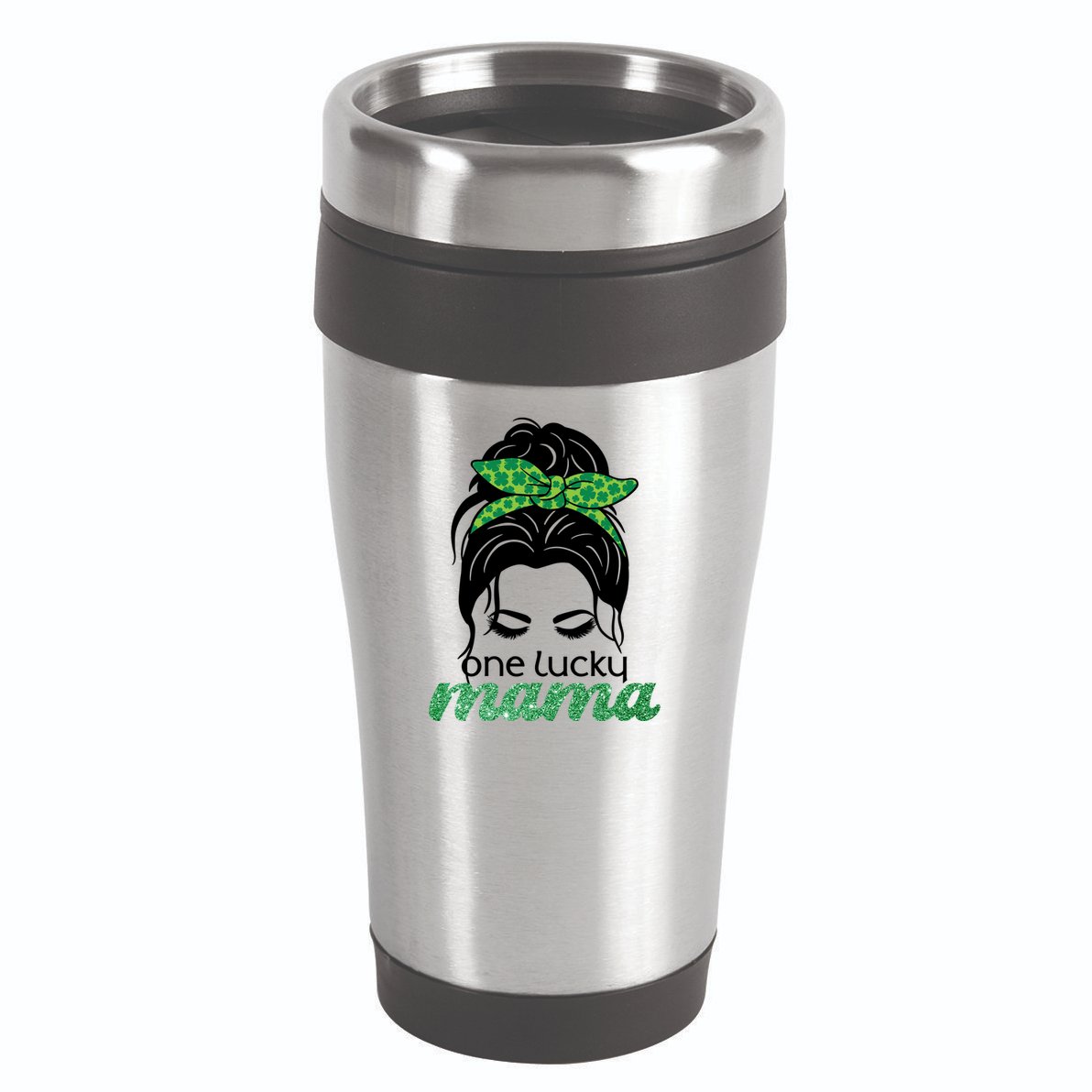 One Lucky Mama St Patricks Day 16oz Travel Tumbler