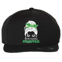 One Lucky Mama St Patricks Day Wool Snapback Cap