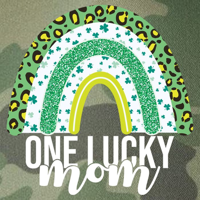 One Lucky Mom Rainbow St Patrick's Day Legacy Tie Dye Trucker Hat