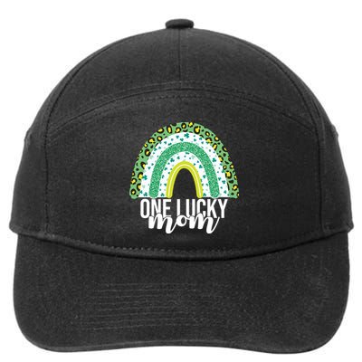 One Lucky Mom Rainbow St Patrick's Day 7-Panel Snapback Hat