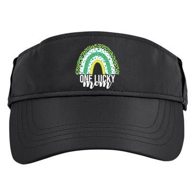 One Lucky Mom Rainbow St Patrick's Day Adult Drive Performance Visor