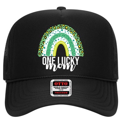 One Lucky Mom Rainbow St Patrick's Day Trucker Hat