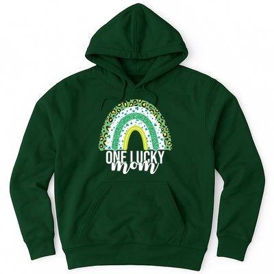 One Lucky Mom Rainbow St Patrick's Day Hoodie