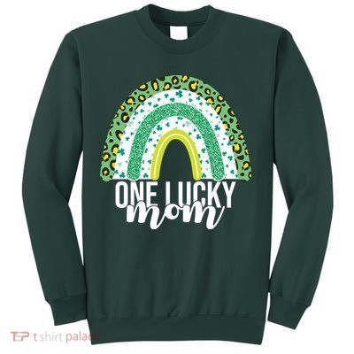 One Lucky Mom Rainbow St Patrick's Day Sweatshirt