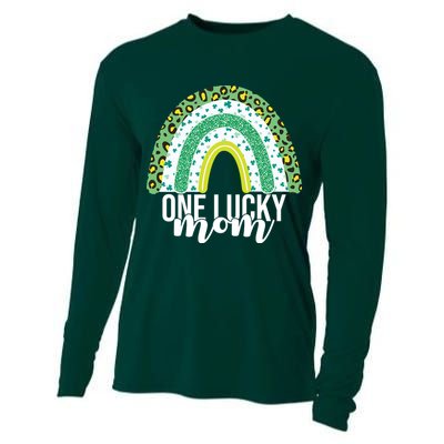 One Lucky Mom Rainbow St Patrick's Day Cooling Performance Long Sleeve Crew