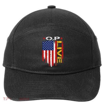 O.P Live Merchandise Op Live 7-Panel Snapback Hat