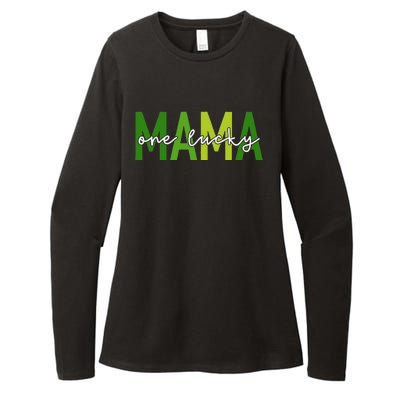 One Lucky Mama St Patricks Day Irish Women Mommy Womens CVC Long Sleeve Shirt