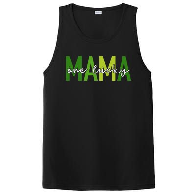 One Lucky Mama St Patricks Day Irish Women Mommy PosiCharge Competitor Tank